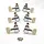 PRS-Designed SE Tuners w/ Wing Button, Locking - Nickel w/ Ivory ButtonsPRS-Designed SE Tuners w/ Wing Button, Locking