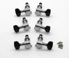 PRS Guitars PRS-Designed SE Locking Tuners w/ Wing Button - Nickel w/ Black Buttons