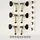 PRS Phase III Tuners w/ Wing Button, Locking, Collar Design, Black Buttons - Set of Six