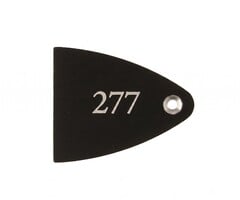 PRS Guitars PRS "277" Truss Rod Cover - Black Plastic - Fits PRS SE Series