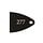 PRS "277" Truss Rod Cover - Black Plastic - Fits PRS SE Series