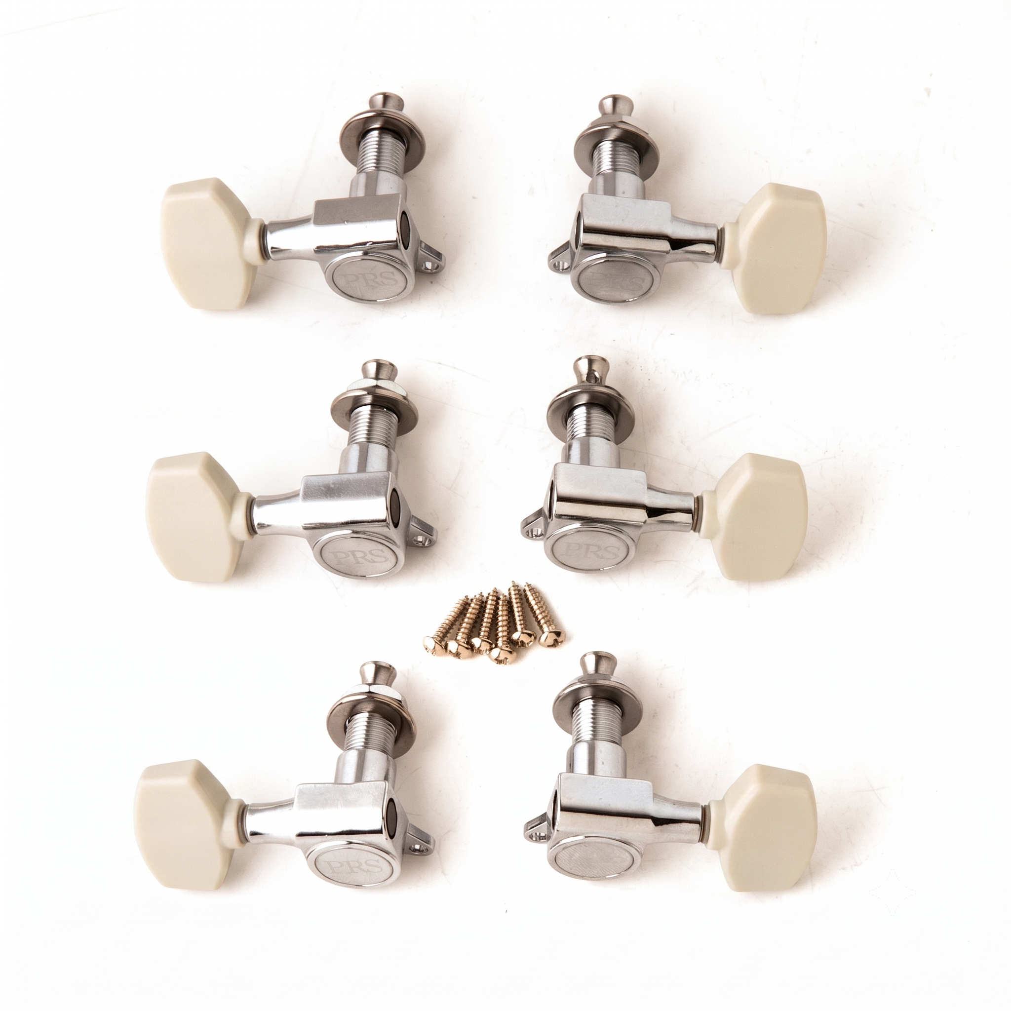 PRS Guitars PRS-Designed Non-Locking Tuners w/ Wing Button - Chrome w/ Ivory Buttons