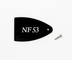 PRS Guitars PRS SE Series "NF 53" Truss Rod Cover - Black Plastic