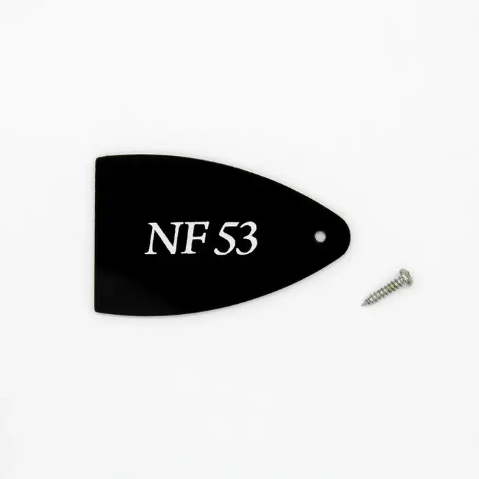 PRS Guitars PRS SE Series "NF 53" Truss Rod Cover - Black Plastic