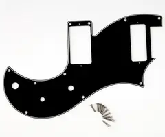 PRS Guitars PRS Vela S2 Pickguard, 3-Ply - For Models w/ Narrowfield Pickup - Black, White, Black