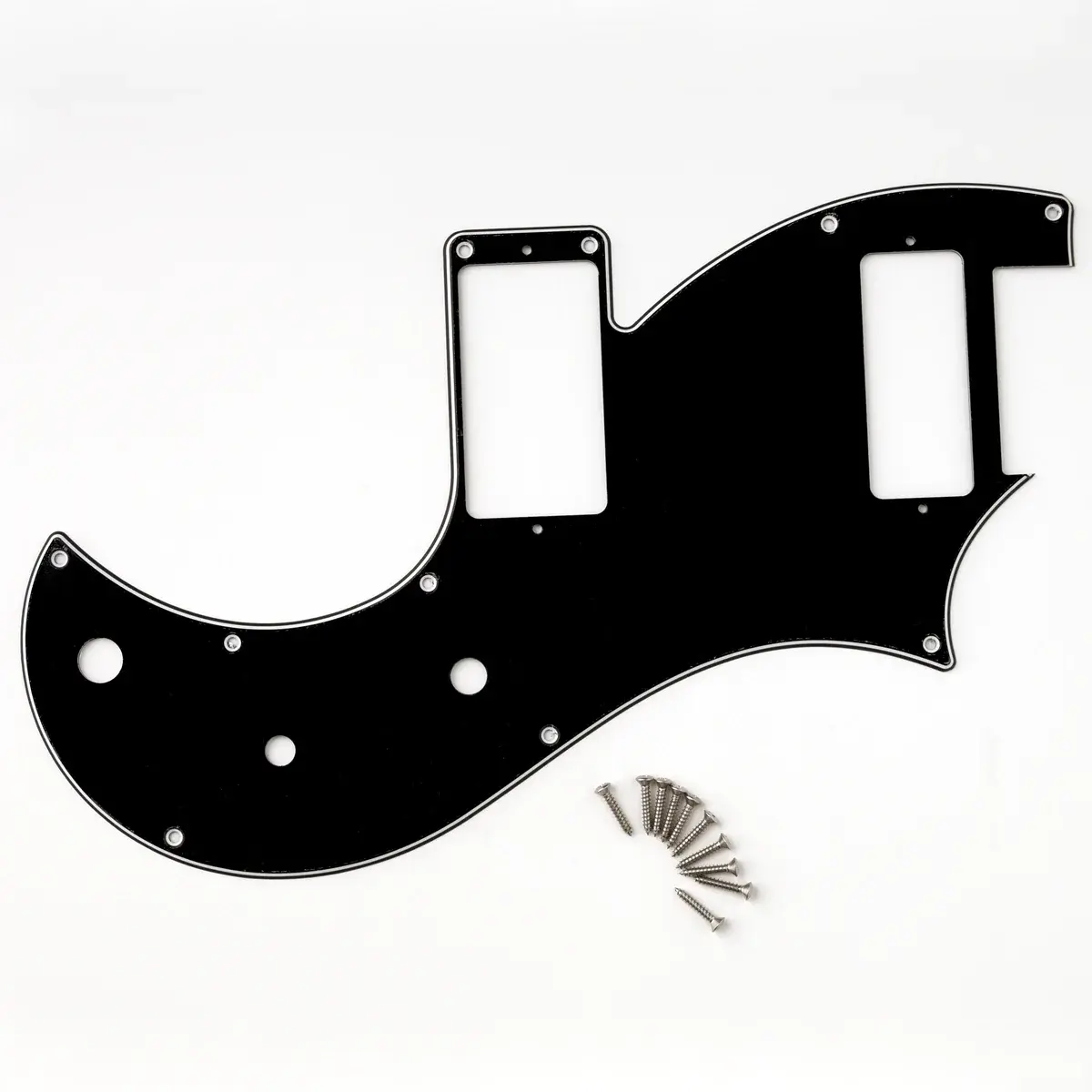 PRS Guitars PRS Vela S2 Pickguard, 3-Ply - For Models w/ Narrowfield Pickup - Black, White, Black