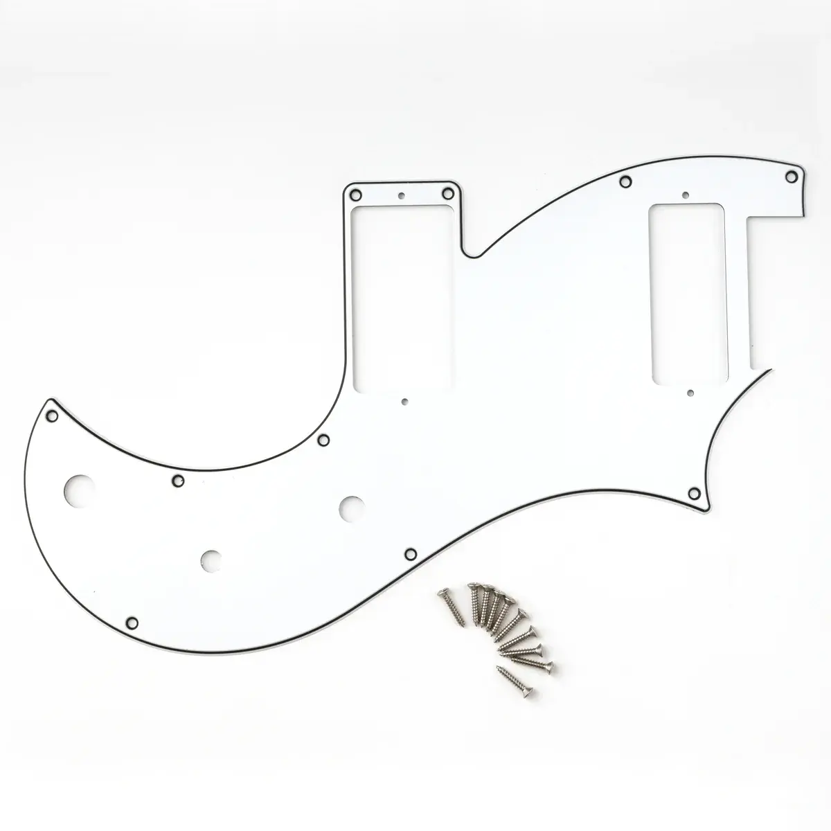 PRS Guitars PRS Vela S2 Pickguard, 3-Ply - For Models w/ Narrowfield Pickup - White, Black, White