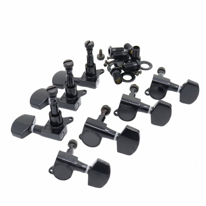 MannMade USA MannMade USA SE Locking Tuner Set - 7 String - Black Chrome
