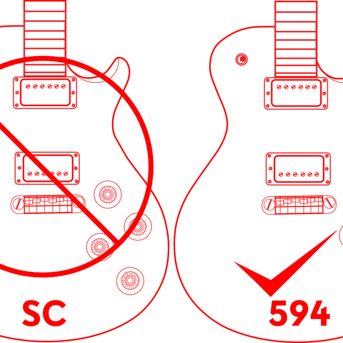 Gunstreet Gunstreet Classic PRS 594 Single Cut Coil tapping Solderless Wiring Harness