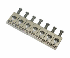 MannMade USA MannMade USA Bridge Saddles - PRS - Polished - Nickel - 7-String