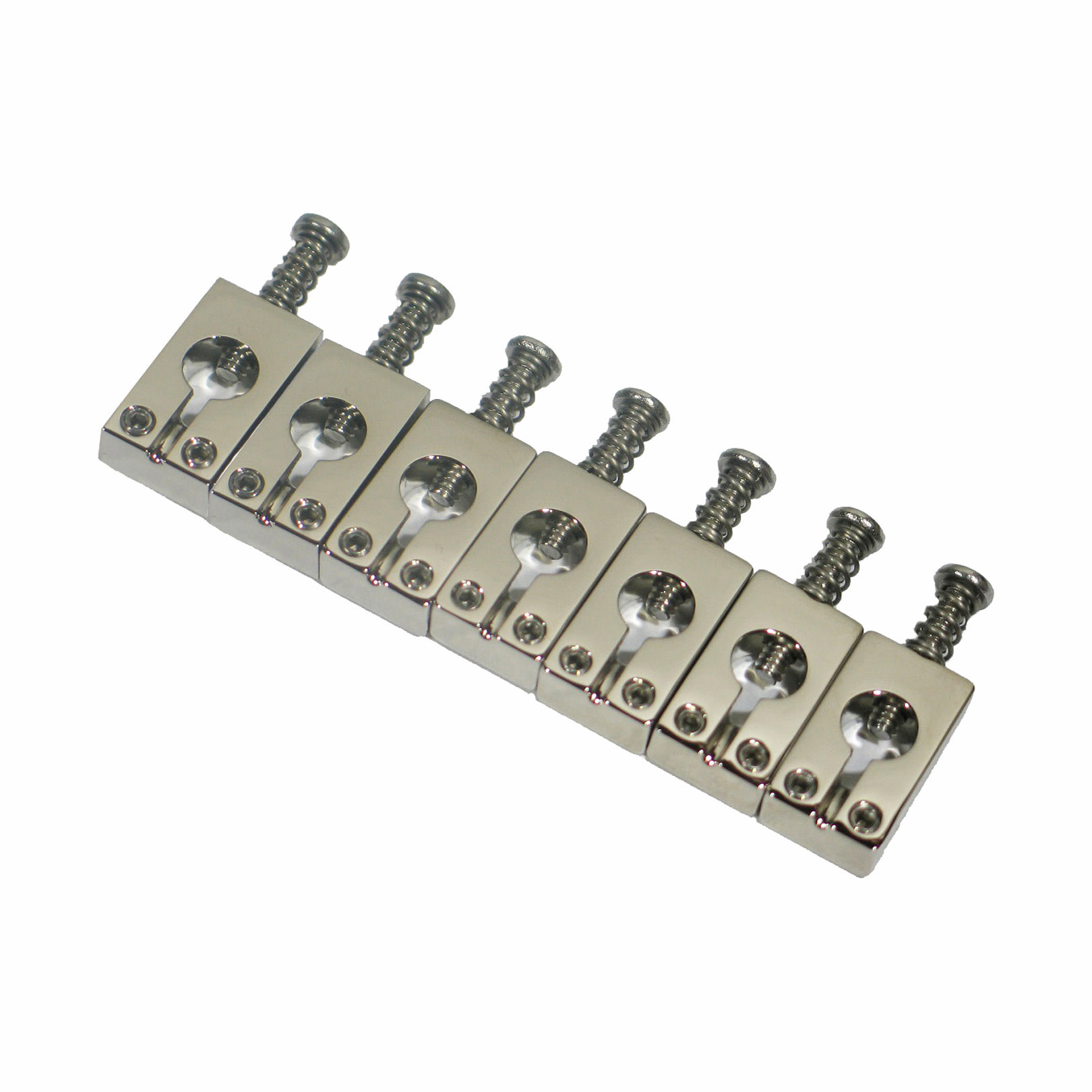 MannMade USA MannMade USA Bridge Saddles - PRS - Polished - Nickel - 7-String