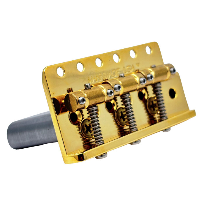 MannMade USA MannMade USA Telstar Tremolo Bridge - Gold - 2-1/8"