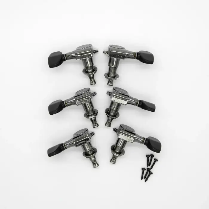 PRS Guitars PRS-Designed Tuners w/ Wing Buttons, Non-Locking - Smoked Black w/ Black Buttons