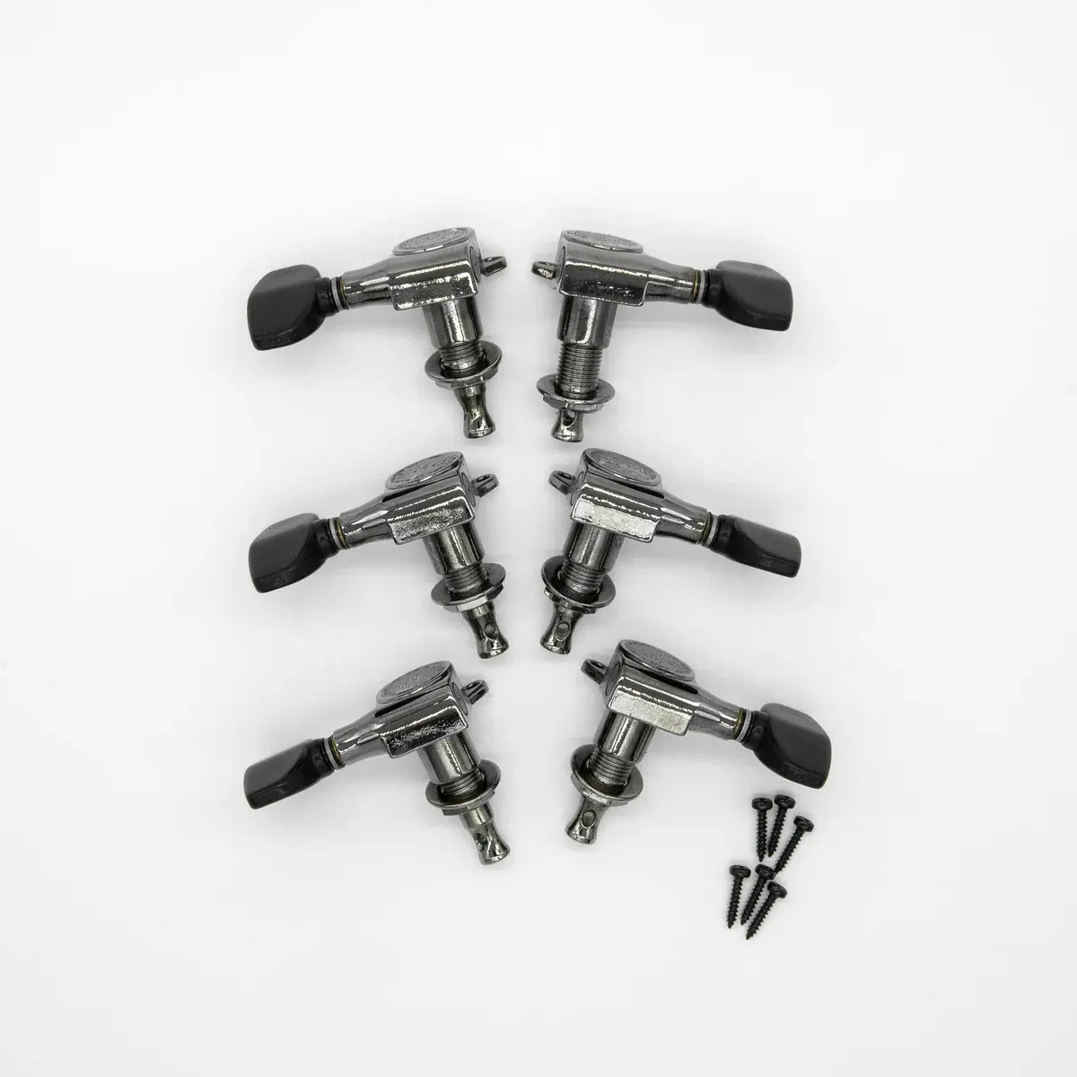 PRS Guitars PRS-Designed Tuners w/ Wing Buttons, Non-Locking - Smoked Black w/ Black Buttons