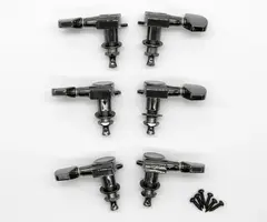 PRS Guitars PRS-Designed Tuners, Non-Locking - Smoked Black w/ Metal Buttons