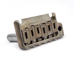 MannMade USA MannMade USA 2-Post Tremolo Bridge - Nickel Relic - fits 2 post Strat style guitars