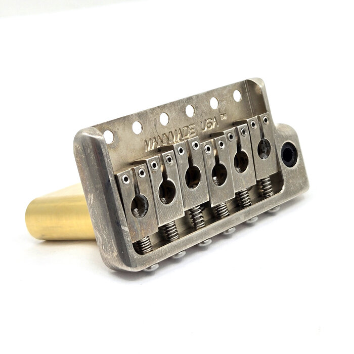 MannMade USA MannMade USA Tremolo Bridge - Nickel Relic - fits PRS style guitars