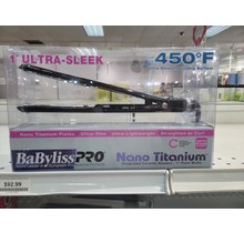 BABYLISS PRO NANO TITANIUM ULTRA SLEEK FLAT IRON 1"