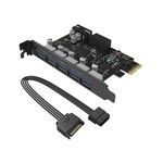 ORICO 5 Port USB 3.0 + 1x Internal USB PCIe Expansion Card