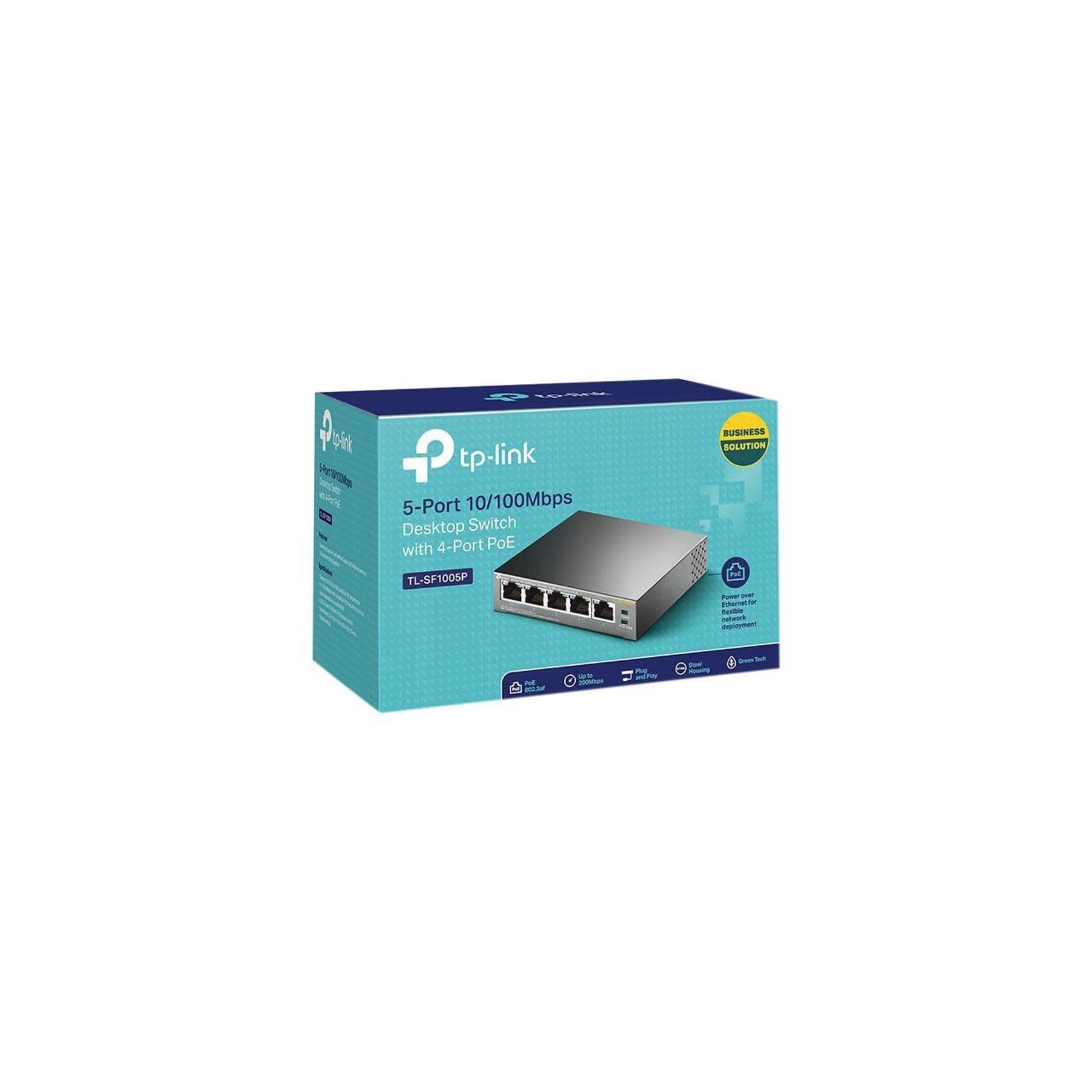 TP-LINK TP-Link TL-SF1005P 5-Port 10/100Mbps Desktop Switch with 4-Port PoE