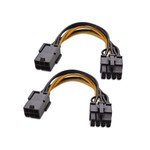 AMAZON (2 Pack) PCIe 8 Pin (6+2) to 8 Pin Power Extension Cable Converter Adapter with Male & Female Connector