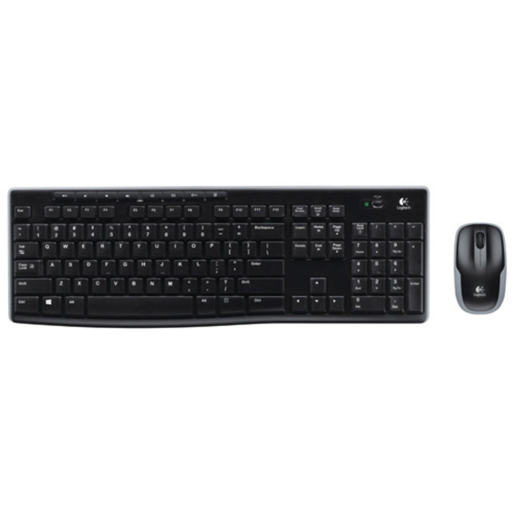LOGITECH Logitech MK270 Wireless Desktop Keyboard & Optical Mouse Combo USB English - Black