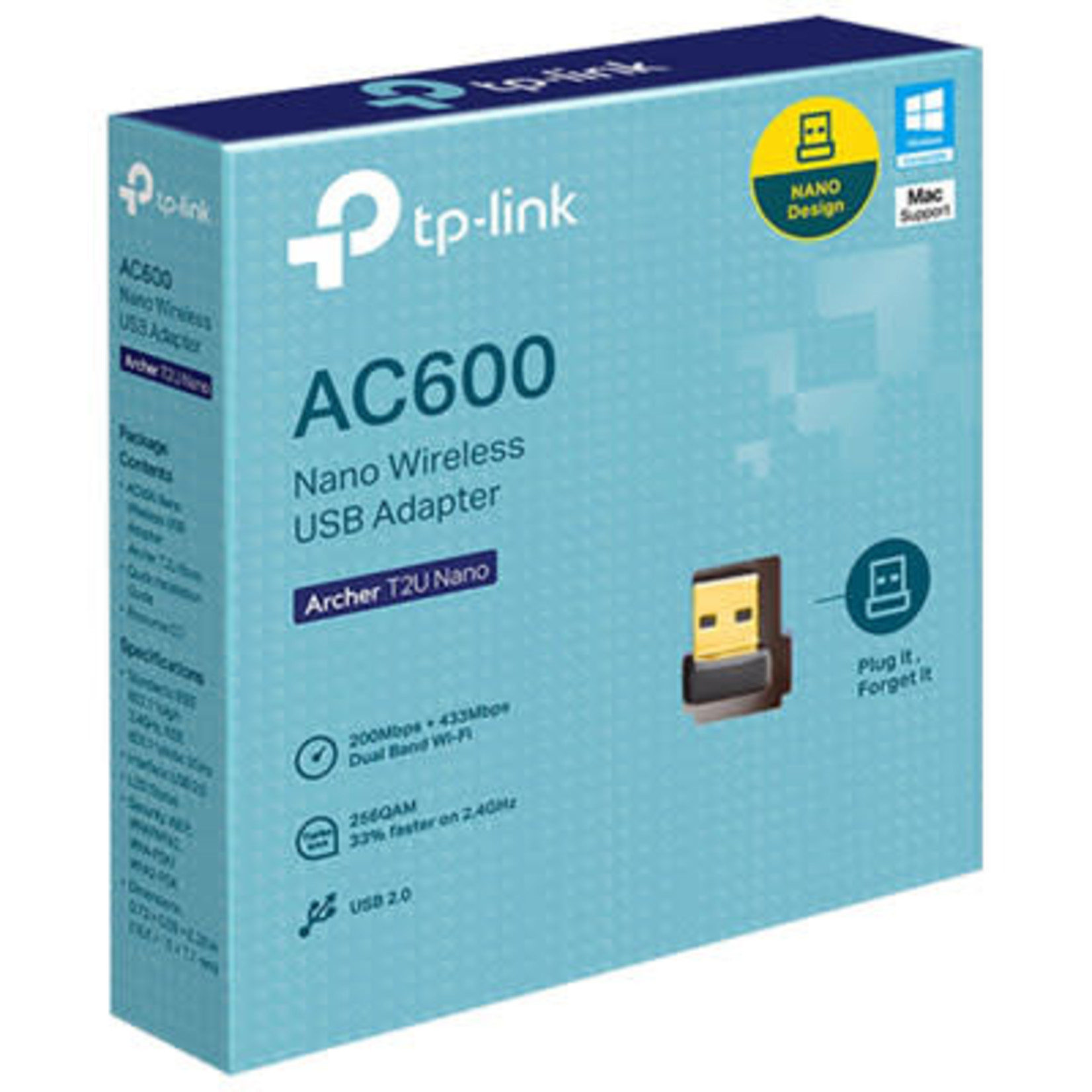 TP-LINK TP-Link Network Archer T2U Nano AC600 Nano Wireless USB Adapter