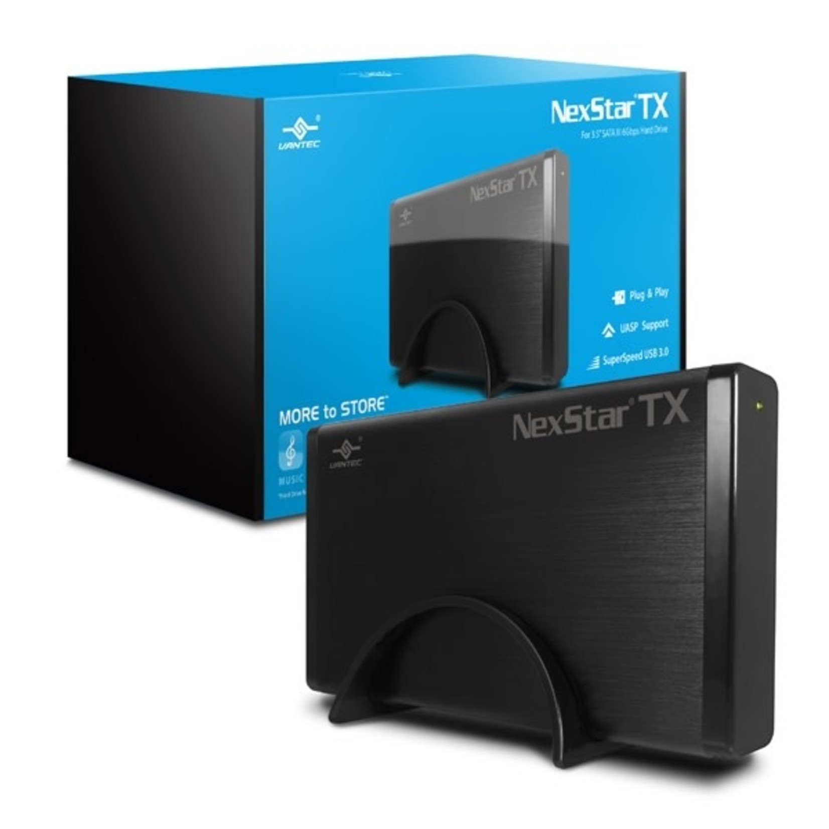 VANTEC Vantec Storage Accessory NST-328S3-BK NexStar TX 3.5 inch USB 3.0 Hard Drive Enclosure