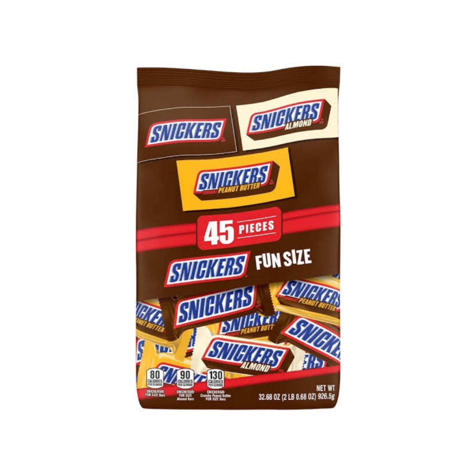 Mars Snickers Fun Size Mix 45ct