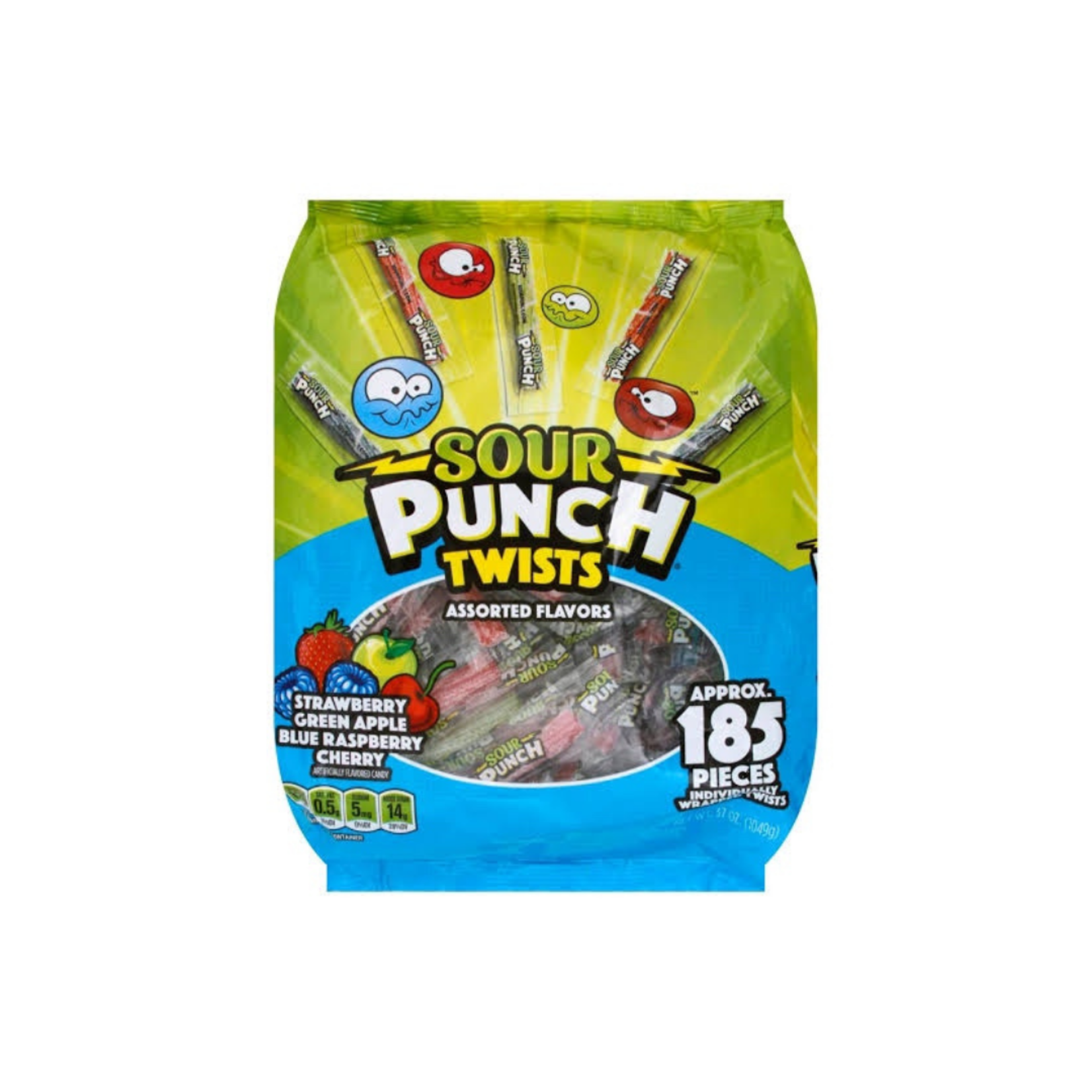 Sour Punch Sour Punch Twists Assorted 185ct