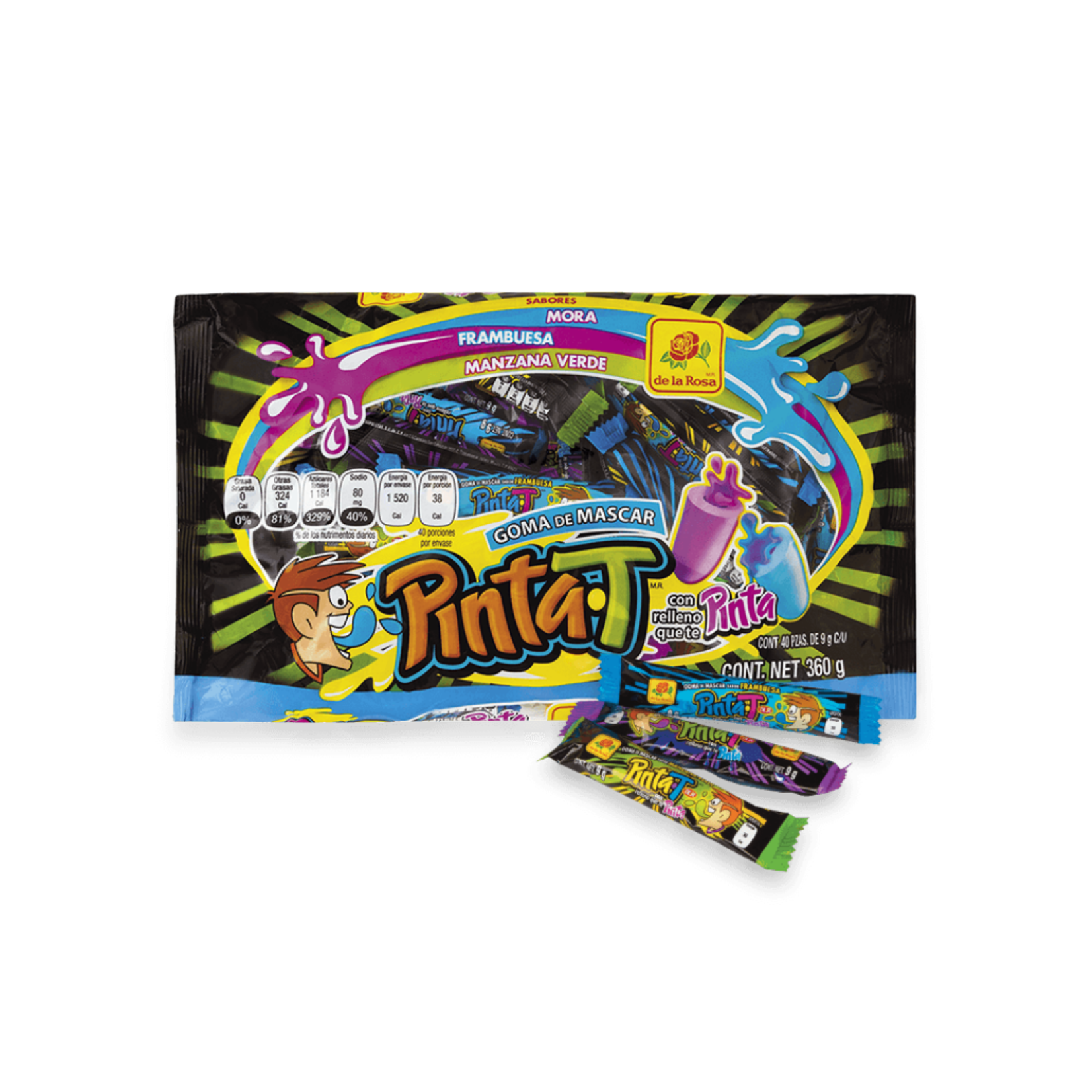 De La Rosa Pinta-t Chewing Gum 40ct