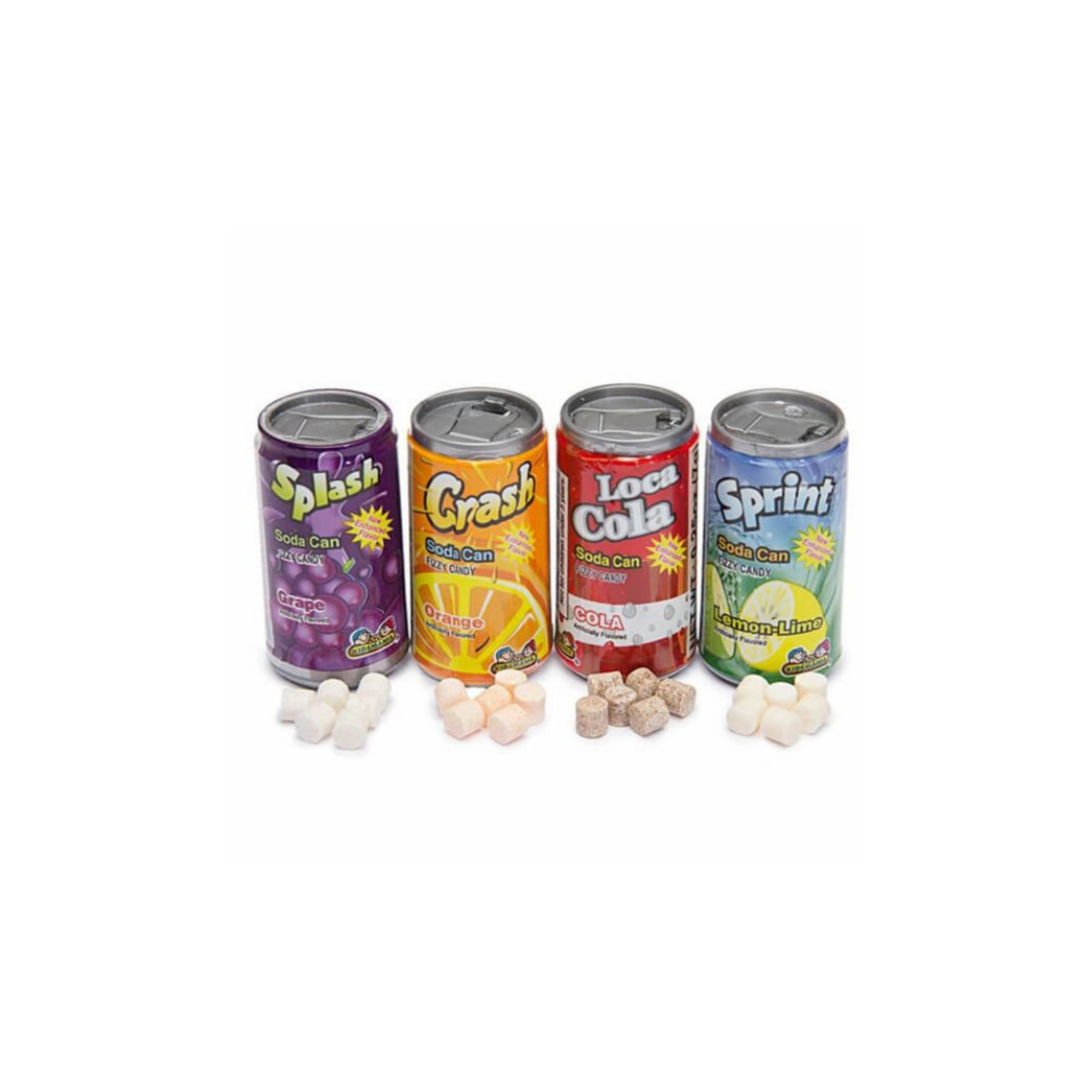 Kidsmania Soda Can 6 pack Fizzy Candy 12ct