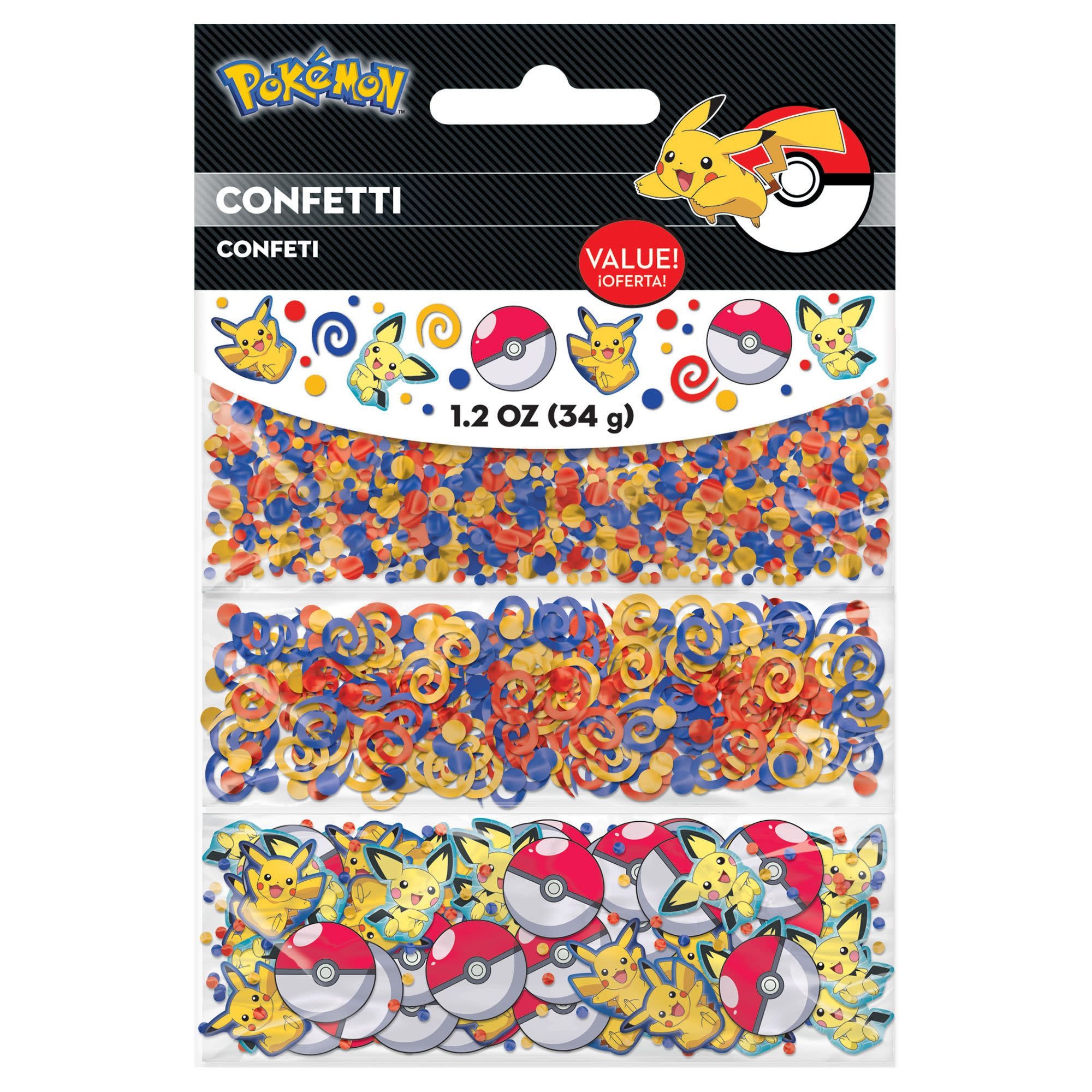 Pokemon Confetti 1.2oz Valentina's Party World Dulceria