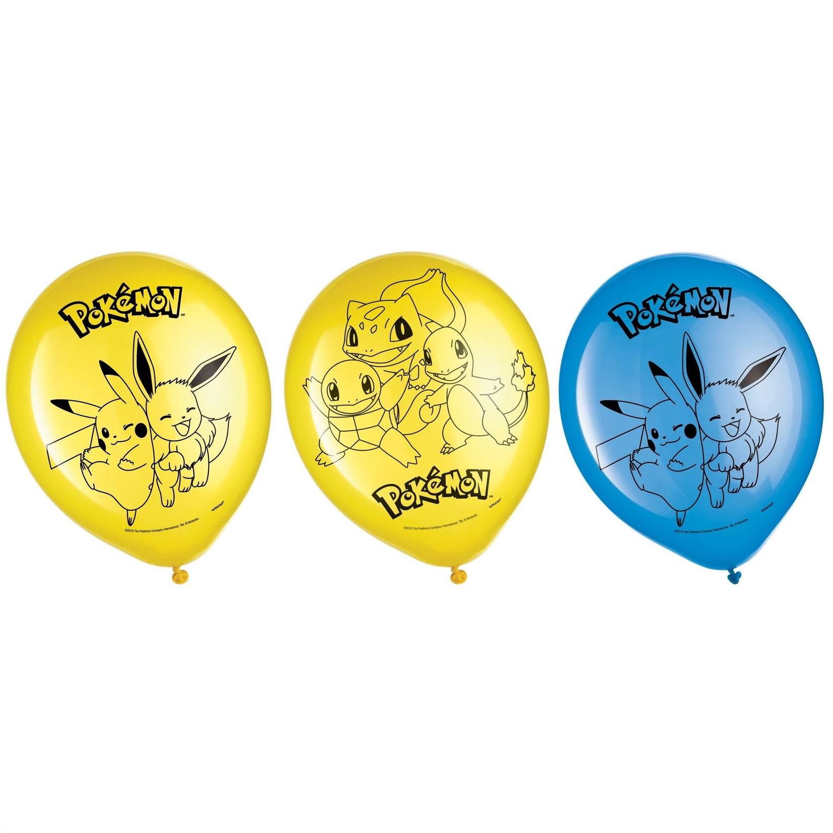 Pokemon Latex Balloons 6ct