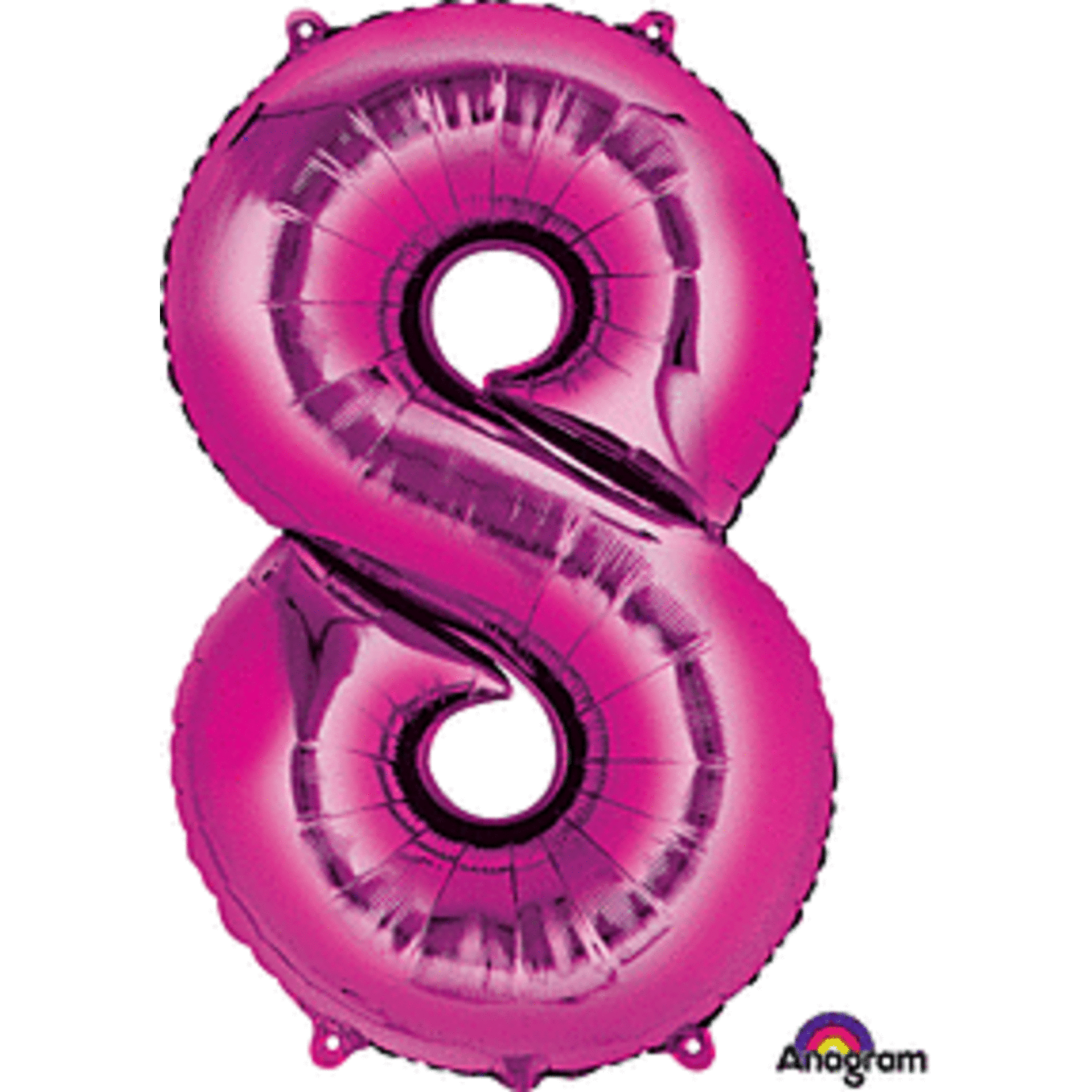34" Number 8 Fuchsia  Pink