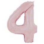 34" Number 4 Pink