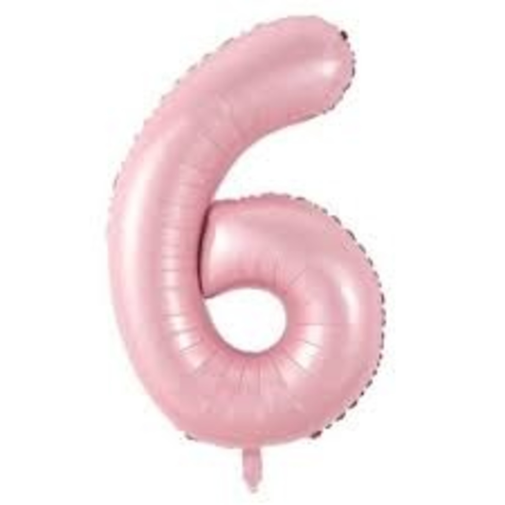 34" Number 6 Pink