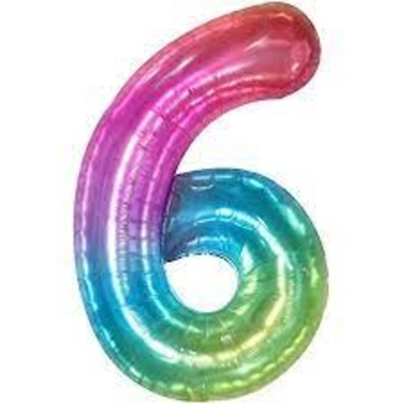 34" Number 6 Rainbow