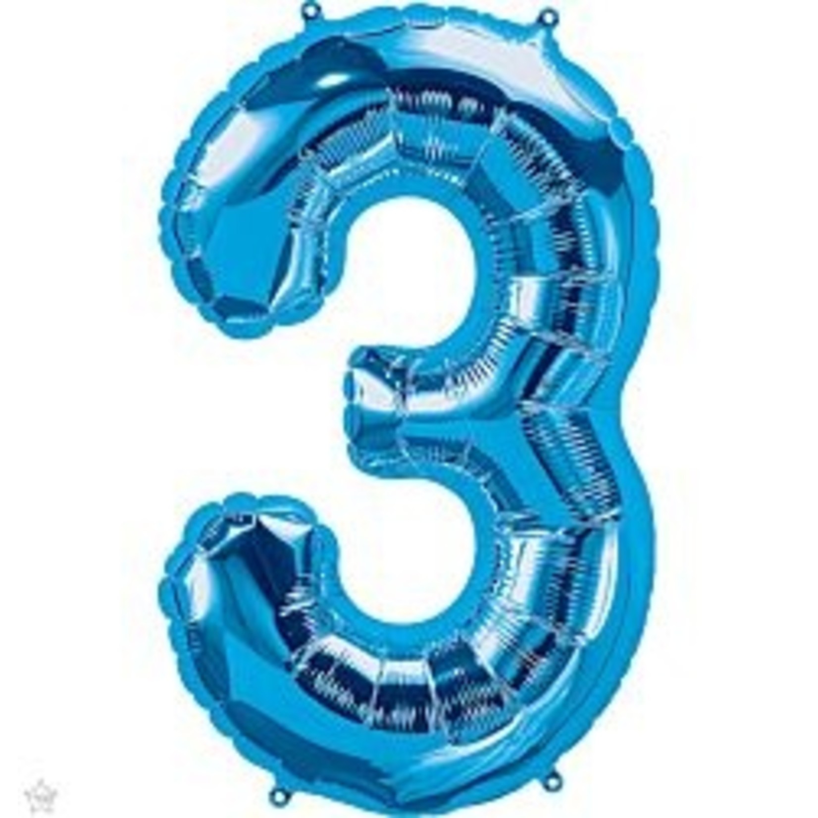 34"  Number 3 Blue