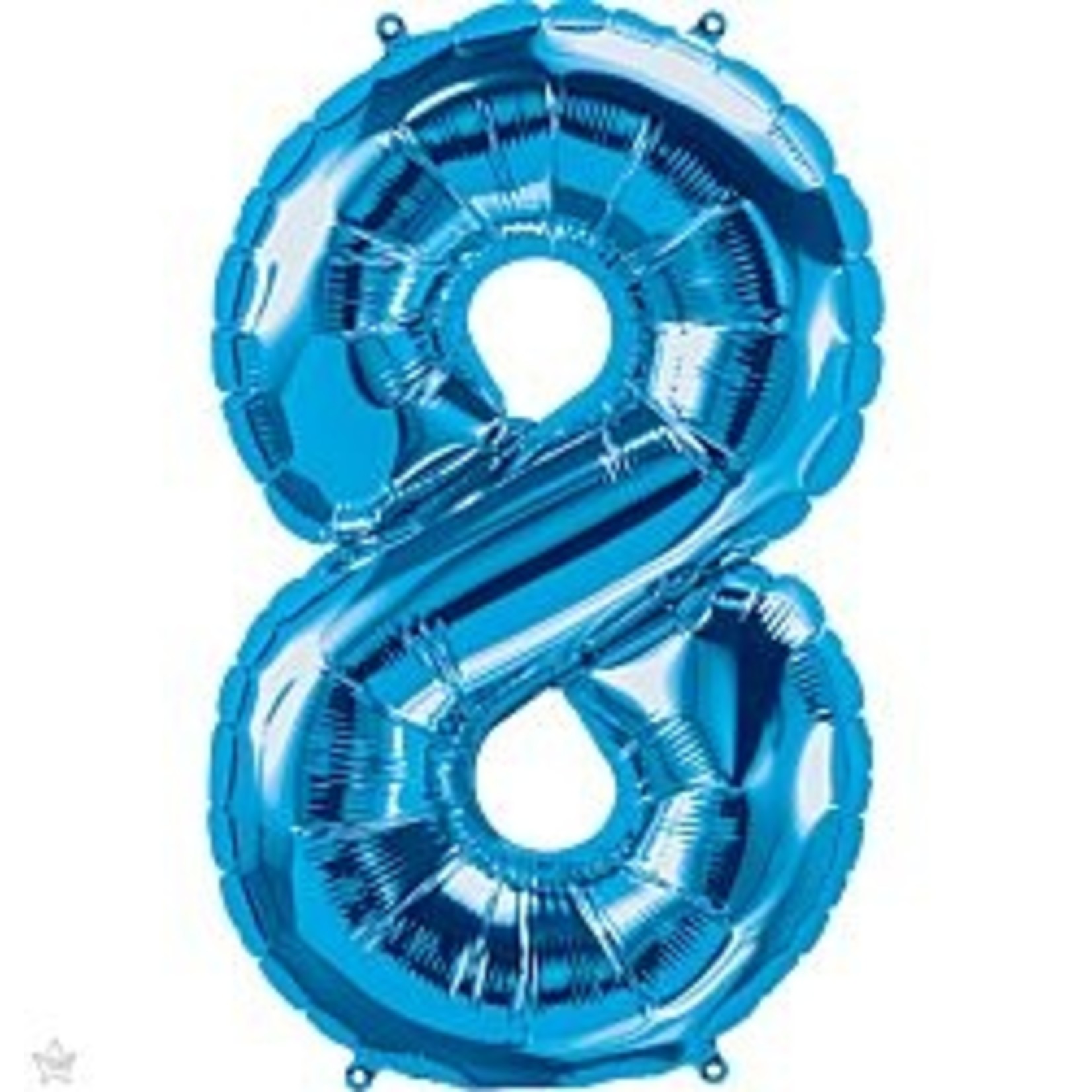 34" Balloon Number 8 Blue