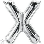 16" Letter X Silver