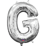16" Letter G Silver