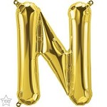 16" Balloon Letter N Gold