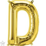 16" Letter D Gold