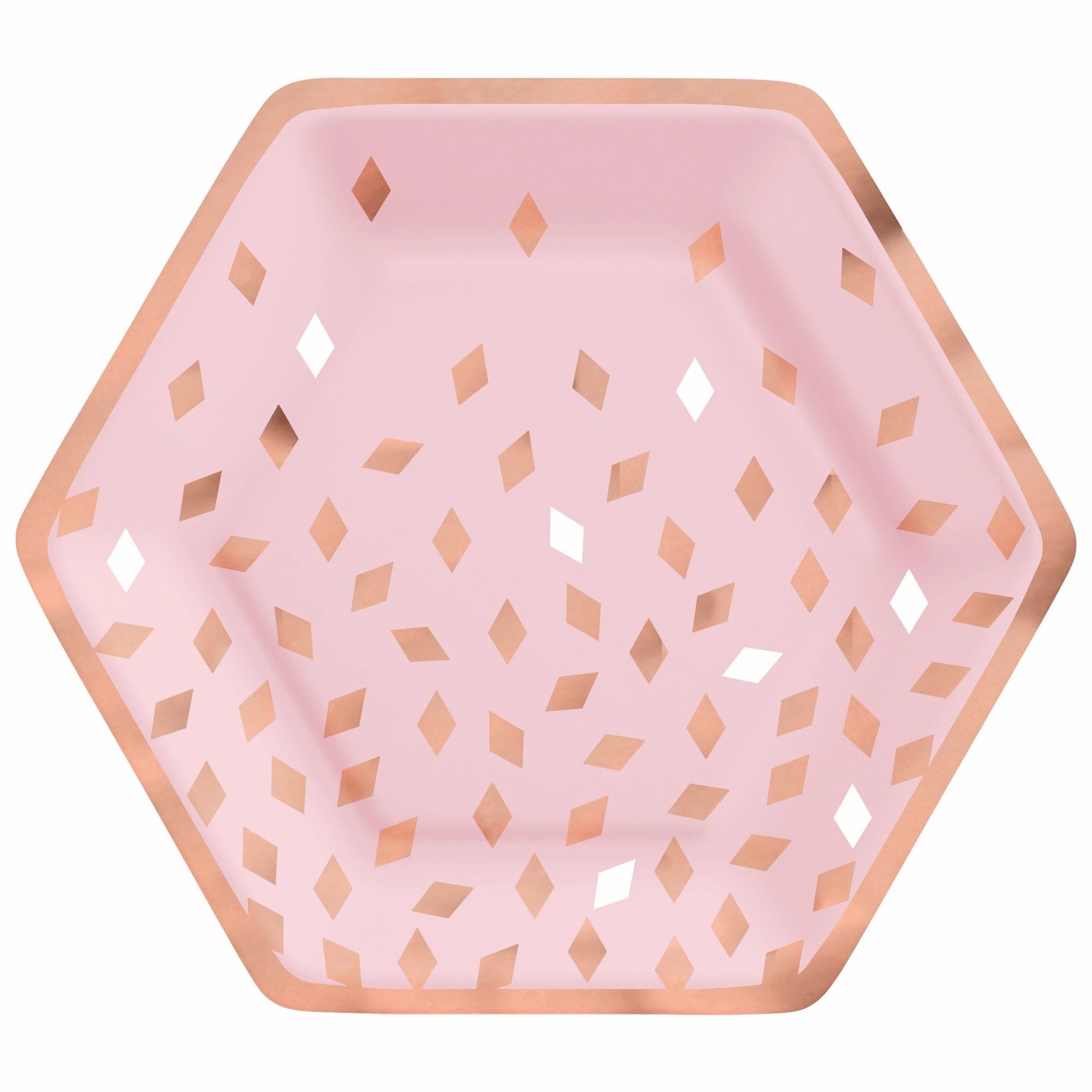 Pink Hexagon Plate