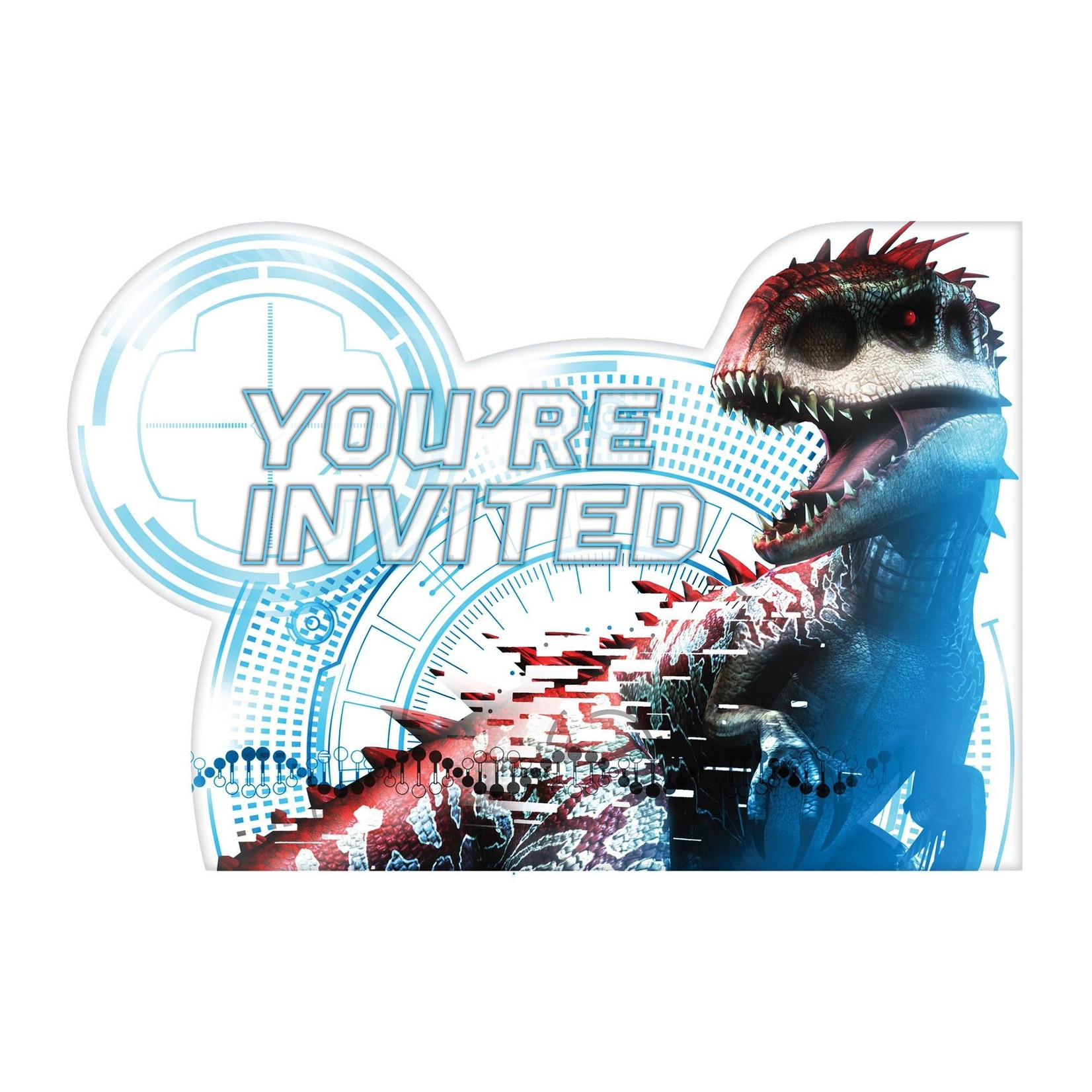 Jurassic World Postcard Invitations