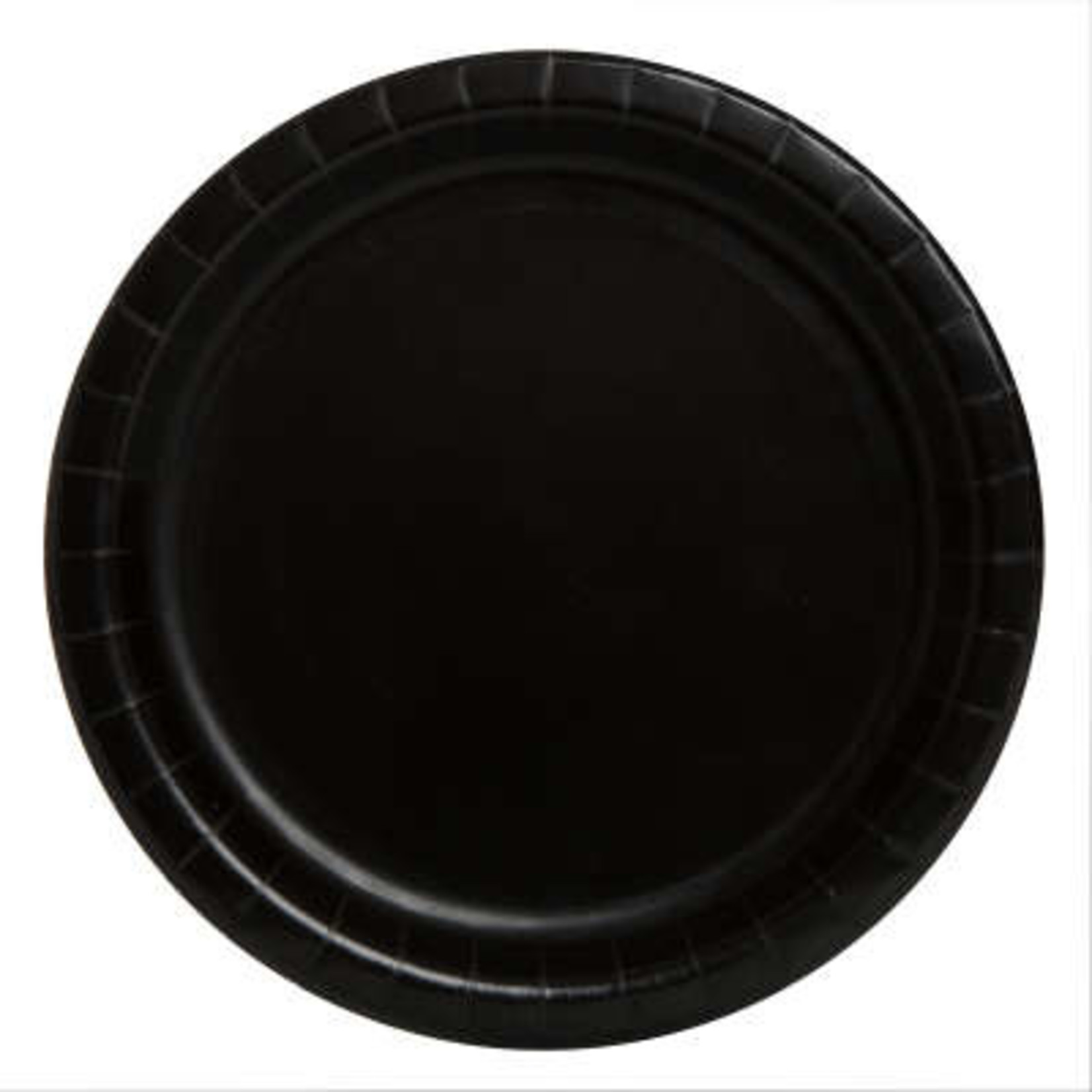 Black 9" Round Dinner Plates