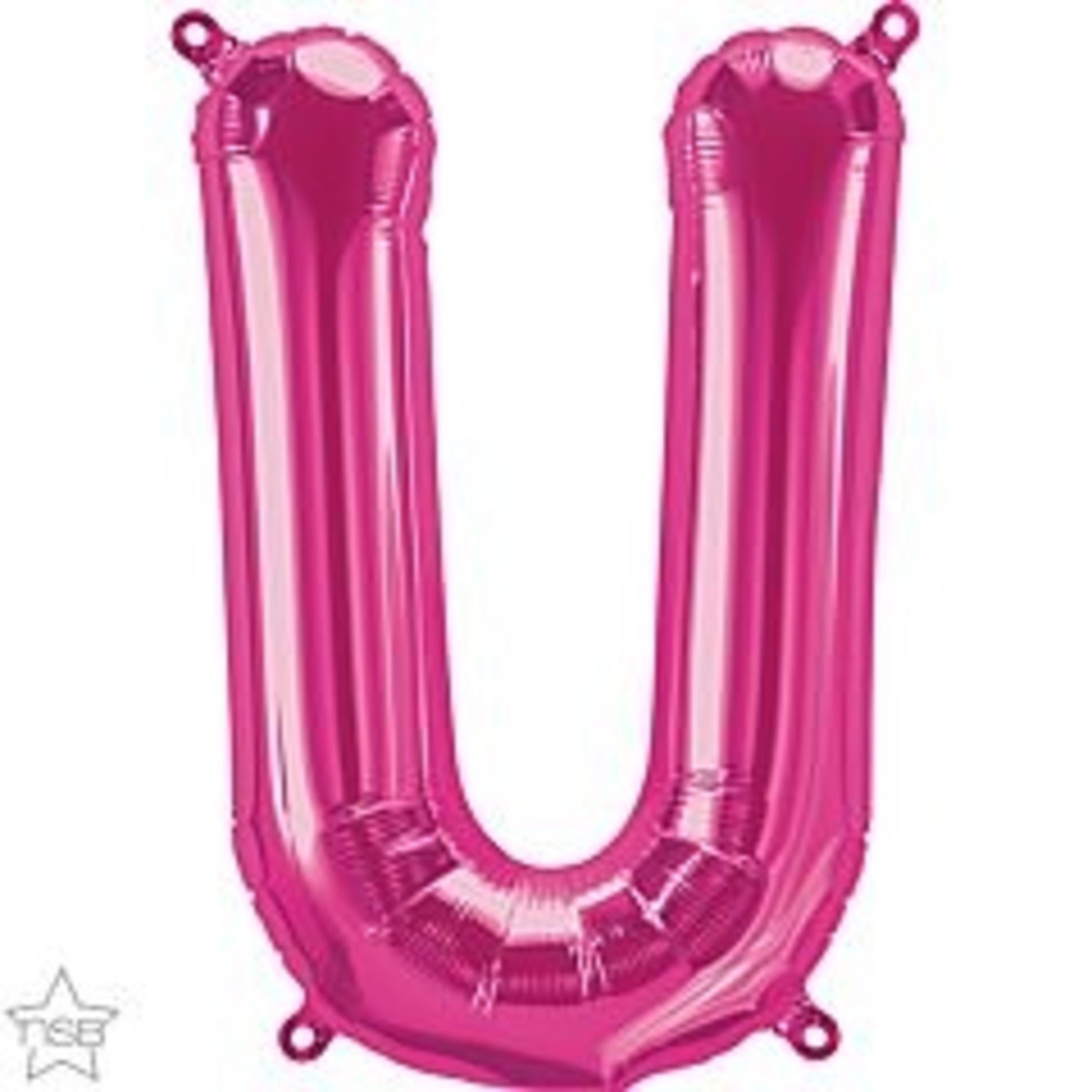 16" Letter U Pink