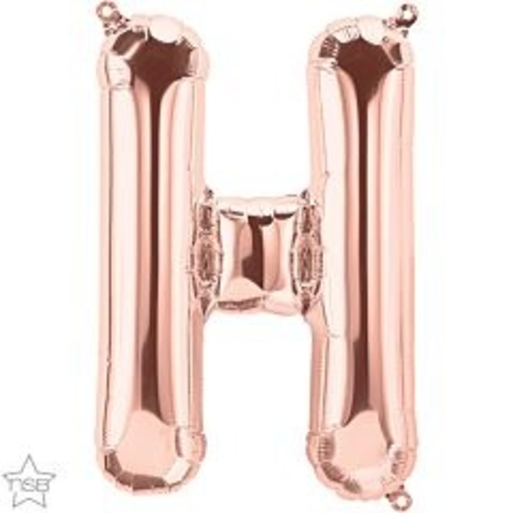 16" Letter H Rose Gold