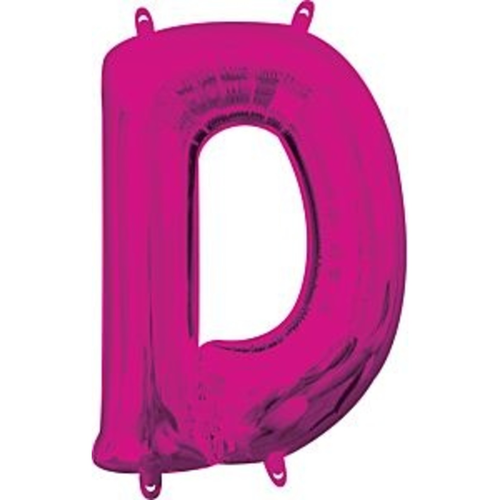 16" Letter D Pink